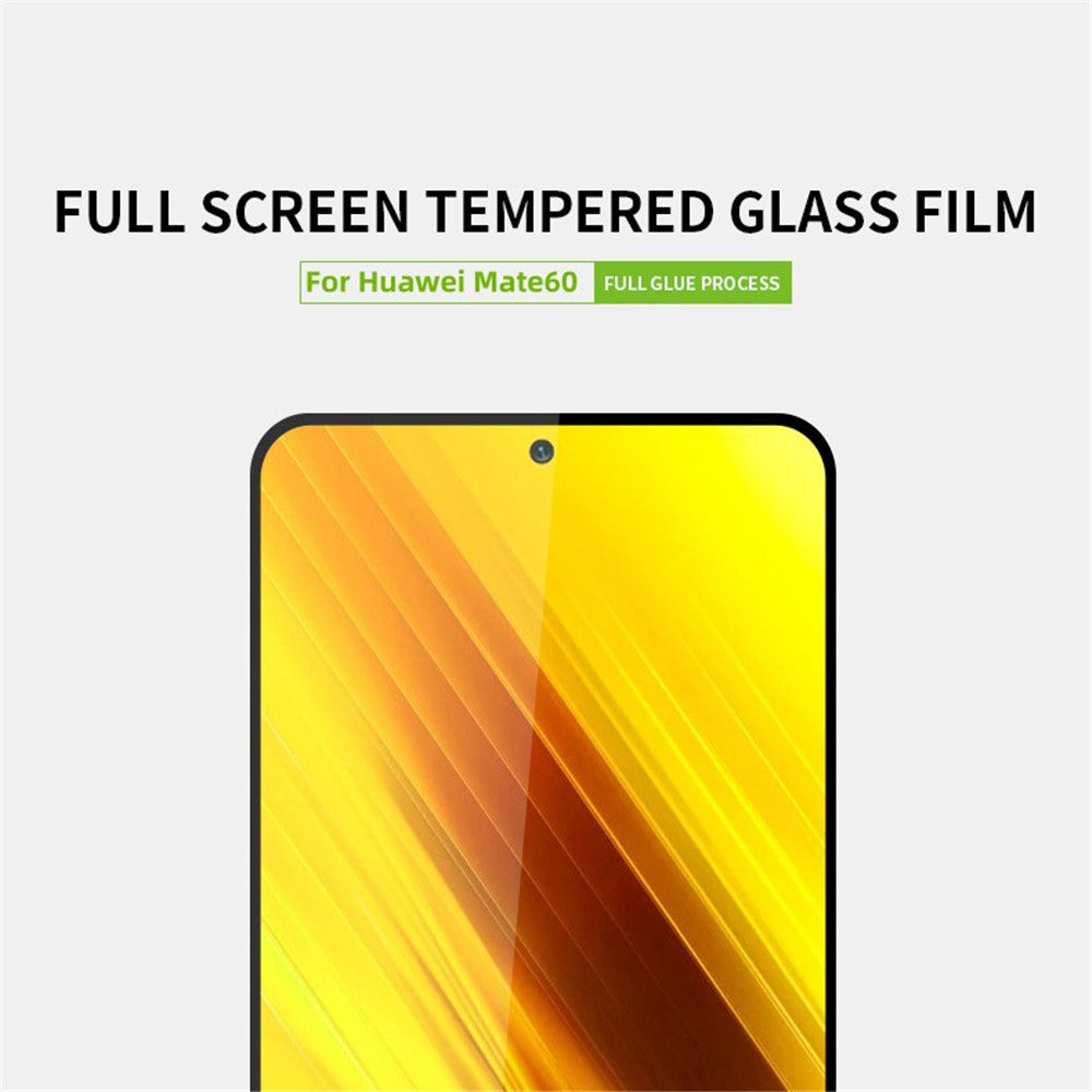 PINWUYO För Huawei Mate 60 JK Härdat Glas Film Series-2 Heltäckande Skärmskydd Hög Aluminium-Kisel Glasfilm