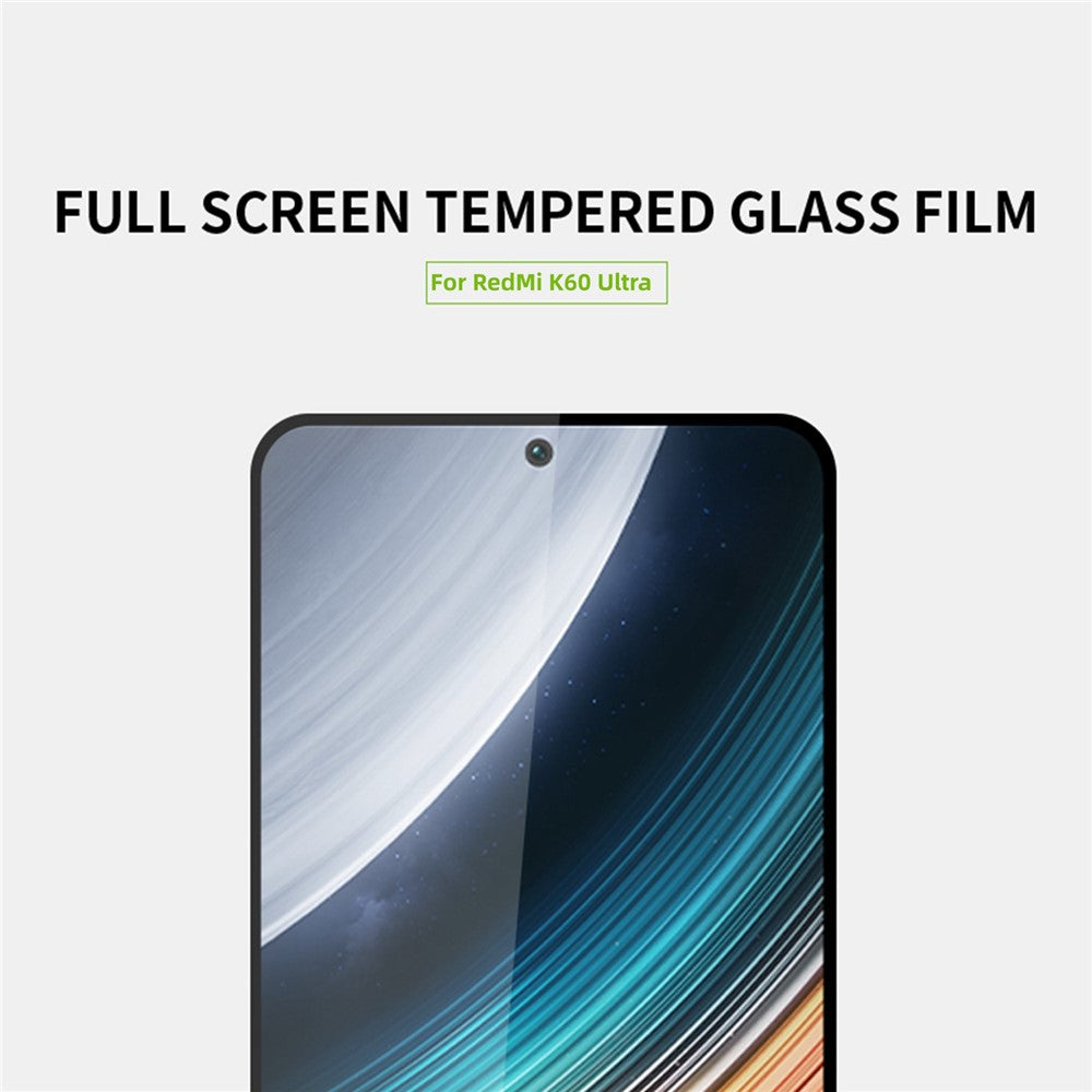 MOFI För Xiaomi Redmi K60 Ultra / 13T / 13T Pro JK hærdet glasfilm Series-1 fuldskærmsbeskyttelse skærmbeskyttelse høj aluminium-siliciumglasfilm