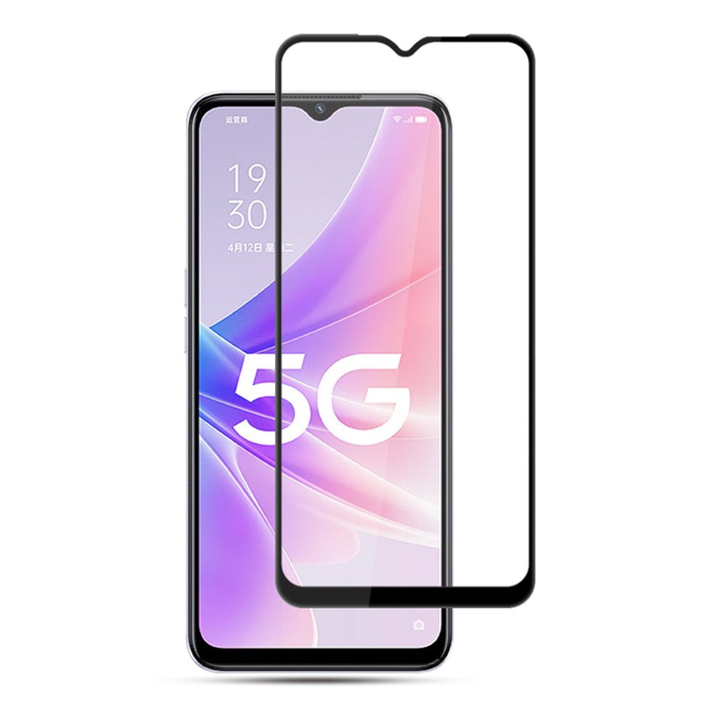 MOCOLO For Oppo A58 5G Silk Printing Full Screen Protector Full Glue Tempered Glass Film