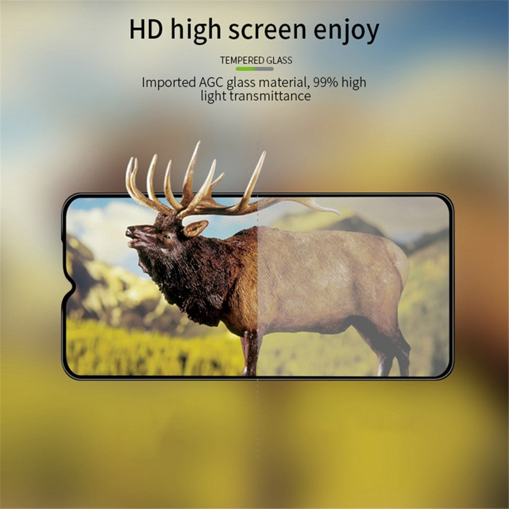 PINWUYO JK 3D Curved Tempered Glass Film-2 for Xiaomi Redmi 11A 4G Full Glue High Aluminum-silicon Glass Screen Protector