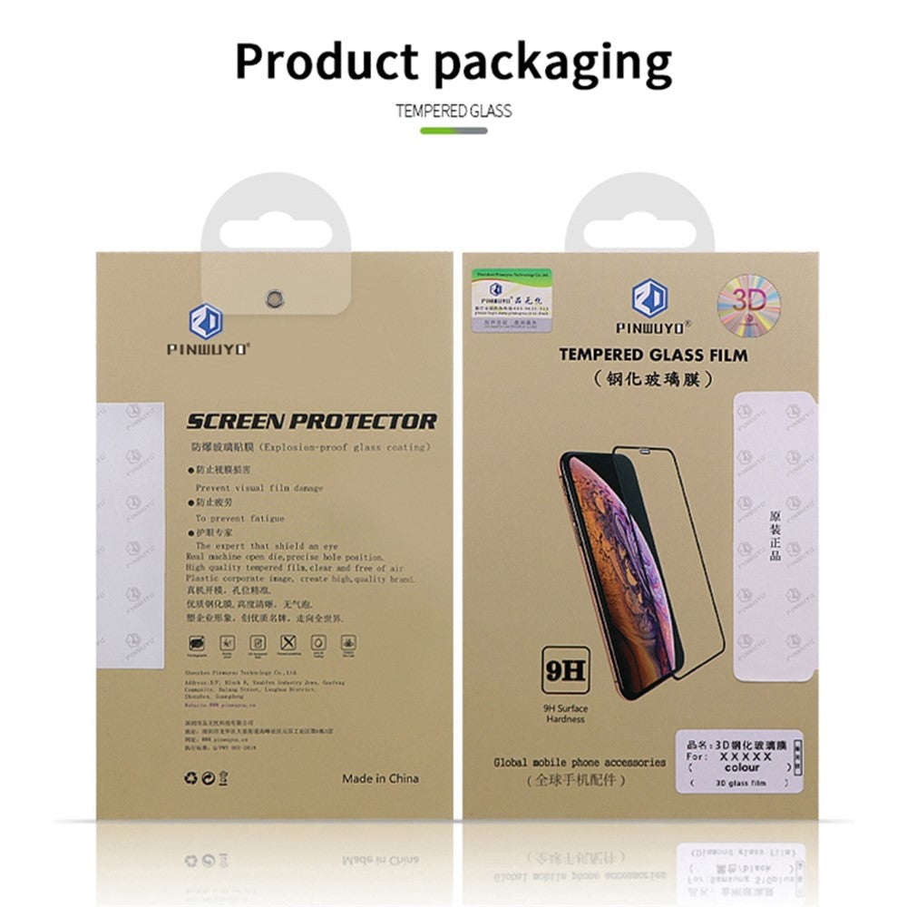 PINWUYO JK 3D Curved Tempered Glass Film-2 for Xiaomi Redmi 11A 4G Full Glue High Aluminum-silicon Glass Screen Protector