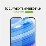 PINWUYO JK 3D Curved Tempered Glass Film-2 for Xiaomi Redmi 11A 4G Full Glue High Aluminum-silicon Glass Screen Protector