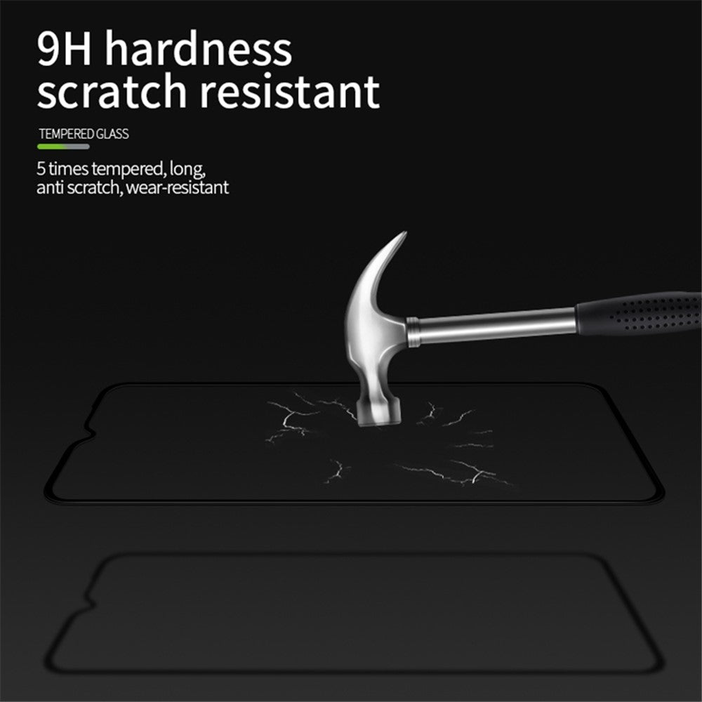 MOFI JK 3D-hærdet glasfilm-1 til Xiaomi Redmi 11A 4G, HD-klar aluminiums-siliciumglasskærmbeskytter i høj kvalitet med buet design