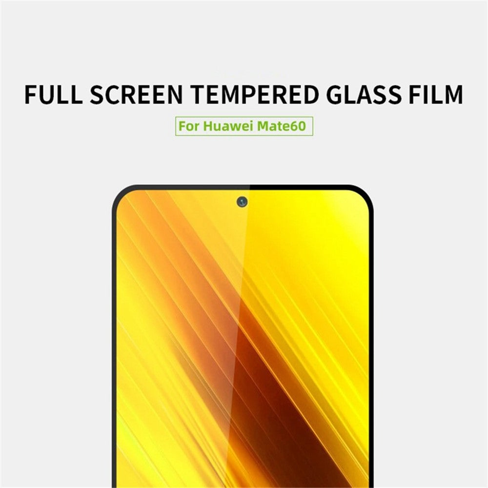 MOFI För Huawei Mate 60 JK Härdat Glas Film Series-1 Helskärmsskydd Hög Aluminium-Silikon Glas Helhäftande Film