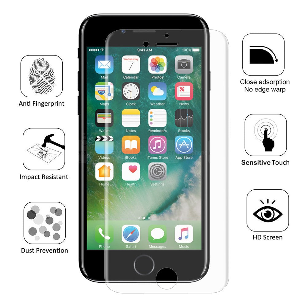 HAT PRINCE Hydrogel Film 0.1mm 3D Full Coverage TPU Explosion-Proof Screen Film for iPhone 8 Plus / 7 Plus 5.5 inch