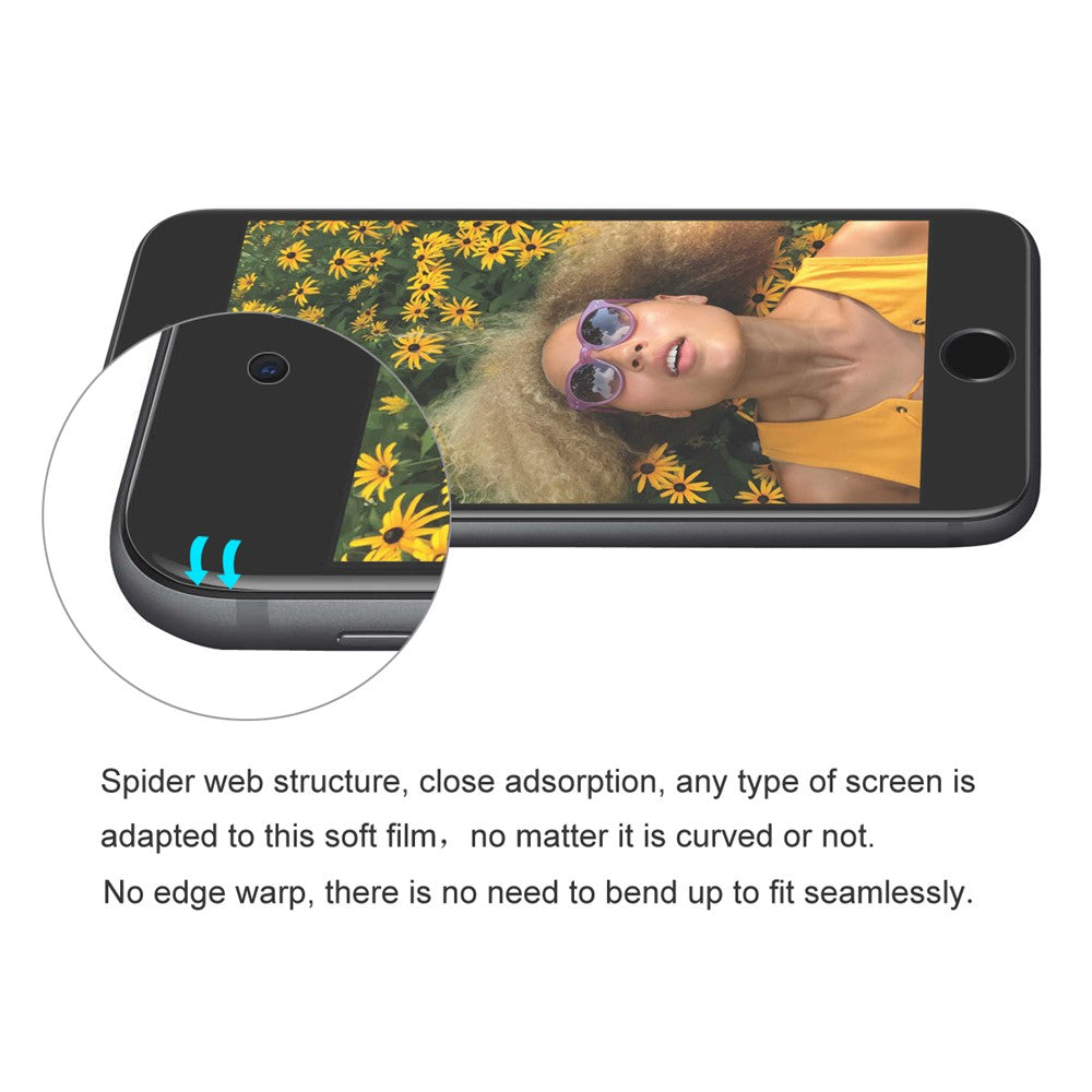 HAT PRINCE Hydrogel Film 0.1mm 3D Full Coverage TPU Explosion-Proof Screen Film for iPhone 8 Plus / 7 Plus 5.5 inch