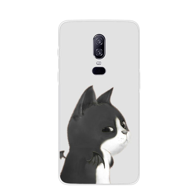 Mönstertryckt TPU-skyddsskal för OnePlus 6