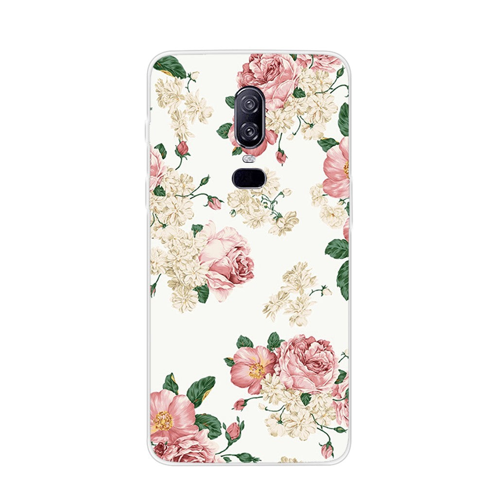 Mönstertryckt TPU-skyddsskal för OnePlus 6