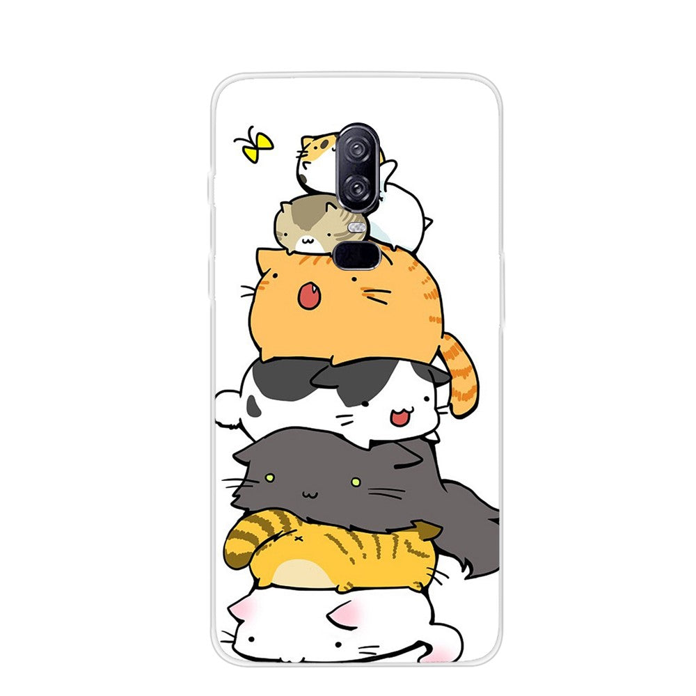 Pattern Printing TPU Phone Shell for OnePlus 6