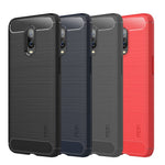 MOFI Kolfiberstruktur Borstad TPU Skyddsskal för OnePlus 6T