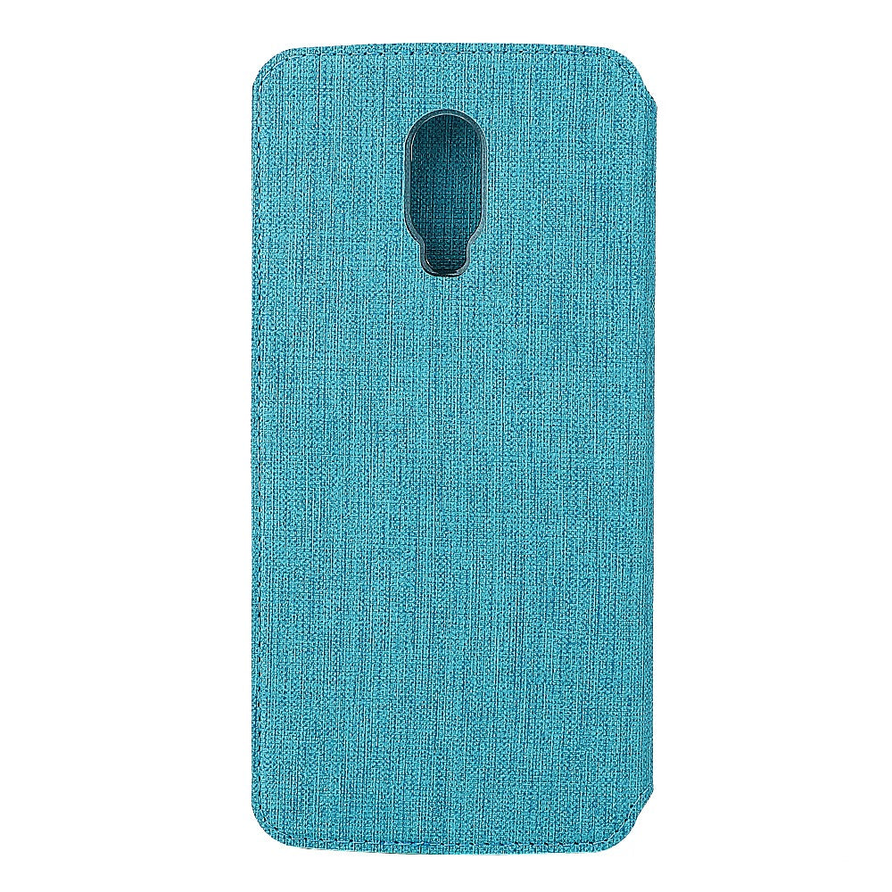 VILI DMX för OnePlus 6T Korsstrukturerat Läderskyddsskal [Korthållare Stativ]