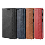 Plånboksfodral i läder i vintagestil till OnePlus 6T