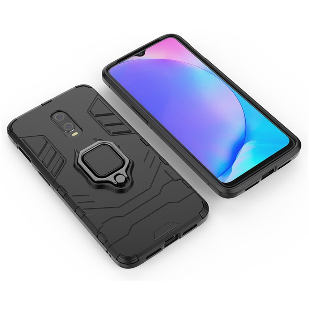 Coolt Armor Guard-stil ringhållare med stöd i PC TPU hybrid-mobilskal till OnePlus 7