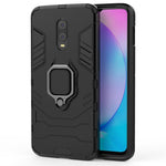 Coolt Armor Guard-stil ringhållare med stöd i PC TPU hybrid-mobilskal till OnePlus 7