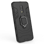 Coolt Armor Guard-stil ringhållare med stöd i PC TPU hybrid-mobilskal till OnePlus 7
