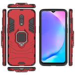 Coolt Armor Guard-stil ringhållare med stöd i PC TPU hybrid-mobilskal till OnePlus 7