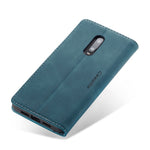 CASEME 013-serien självabsorberande läderfodral med flip-funktion för OnePlus 7
