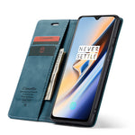 CASEME 013-serien självabsorberande läderfodral med flip-funktion för OnePlus 7