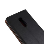 Självabsorberande plånboksfodral i läder med stativ till OnePlus 7