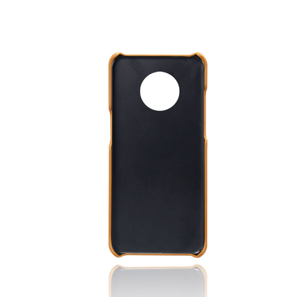 Dubbla kortplatser PU-läderbelagt hårt PC-skal för OnePlus 7T