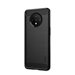 MOFI Kolfiberstruktur Borstad TPU Baksida Skal för OnePlus 7T