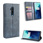 Retro-stil självabsorberande läderfodral för OnePlus 7T Pro