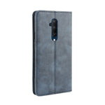 Retro-stil självabsorberande läderfodral för OnePlus 7T Pro