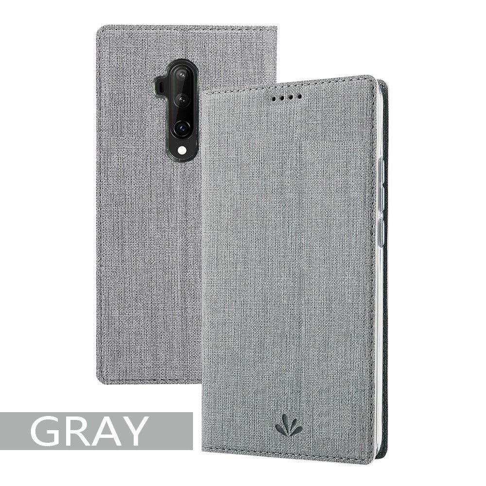 VILI DMX Cross Texture Läderfodral med Kortplats för OnePlus 7T Pro