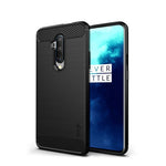 MOFI Kolfiberstruktur Borstad TPU Baksida Skal för OnePlus 7T Pro