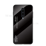 Färgtonat härdat glas + PC + TPU mobilmobilskal för OnePlus 8