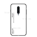 Färgtonat härdat glas + PC + TPU mobilmobilskal för OnePlus 8