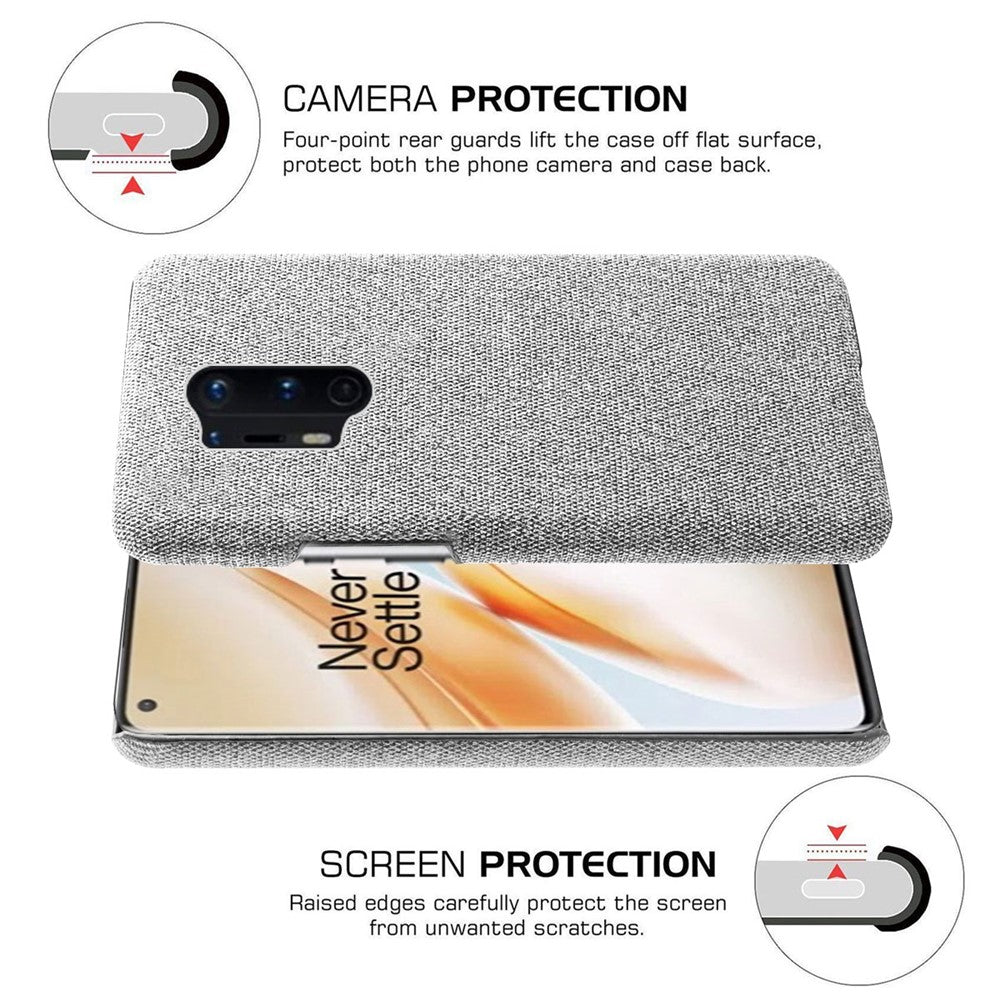 Cloth Texture Hard Shell Case for OnePlus 8 Pro