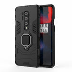 Cool Guard Ringhållare Kickstand PC TPU Hybridskal Skyddande Shell för OnePlus 8 Pro