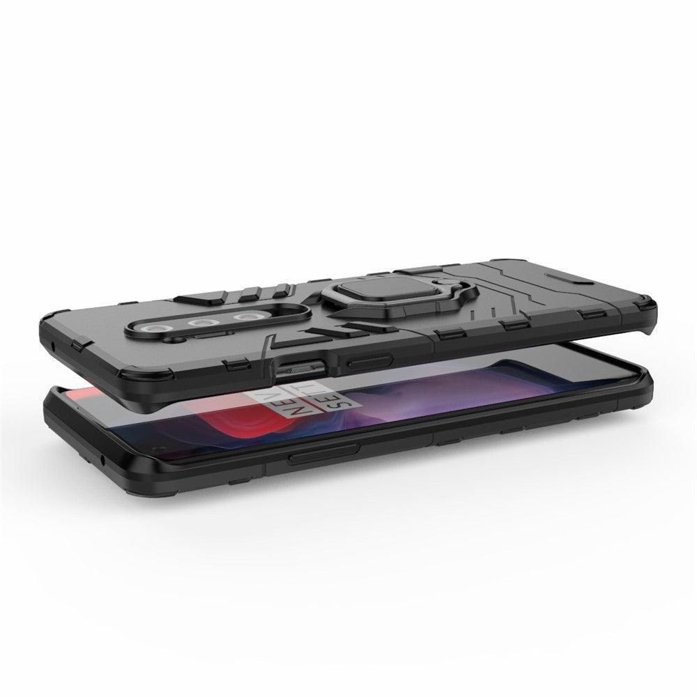 Cool Guard Ringhållare Kickstand PC TPU Hybridskal Skyddande Shell för OnePlus 8 Pro