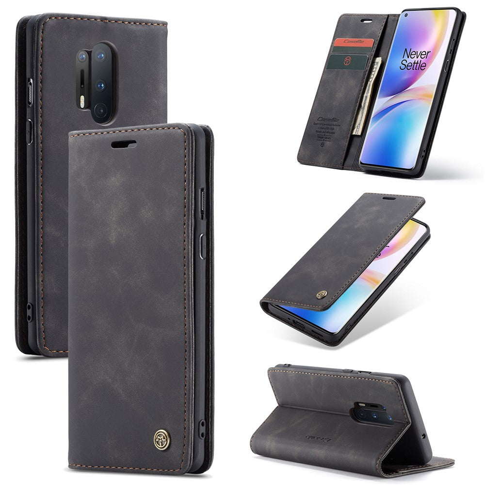 CASEME 013-serien självabsorberande läderskyddsfodral för OnePlus 8 Pro