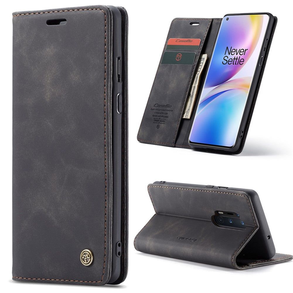 CASEME 013-serien självabsorberande läderskyddsfodral för OnePlus 8 Pro