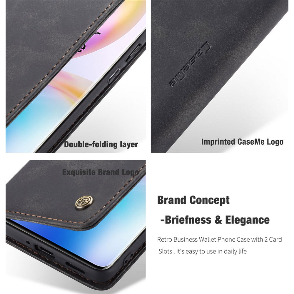 CASEME 013-serien självabsorberande läderskyddsfodral för OnePlus 8 Pro