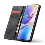 CASEME 013-serien självabsorberande läderskyddsfodral för OnePlus 8 Pro