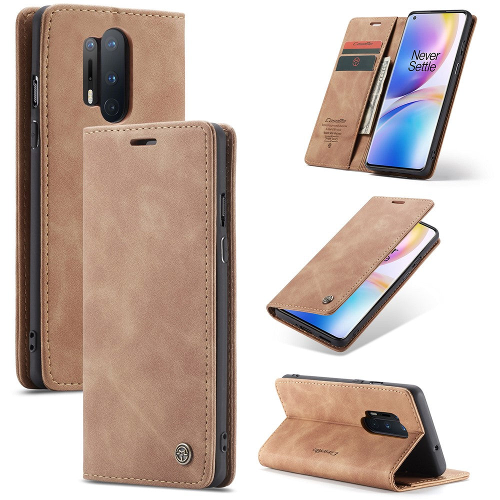 CASEME 013-serien självabsorberande läderskyddsfodral för OnePlus 8 Pro