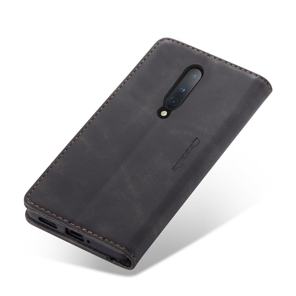 CASEME 013-serien självabsorberande läderplånboksskal för OnePlus 8