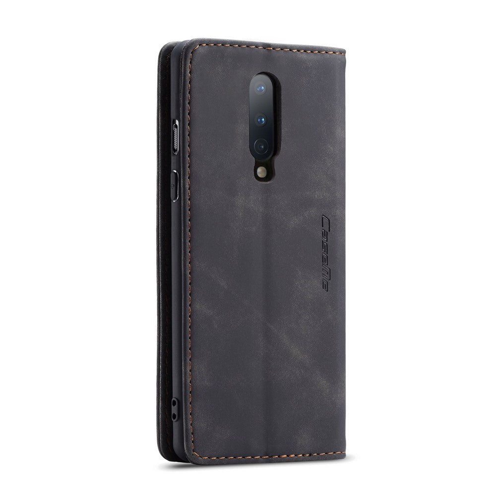 CASEME 013-serien självabsorberande läderplånboksskal för OnePlus 8
