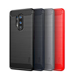 MOFI Kolfiber Borstad TPU Skyddsfodral för OnePlus 8 Pro