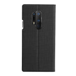 VILI DMX Cross Texture Läderställskal för OnePlus 8 Pro