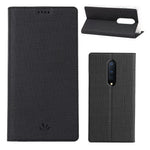 VILI DMX Läderfodral med Korsstruktur för OnePlus 8