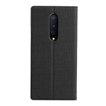 VILI DMX Läderfodral med Korsstruktur för OnePlus 8