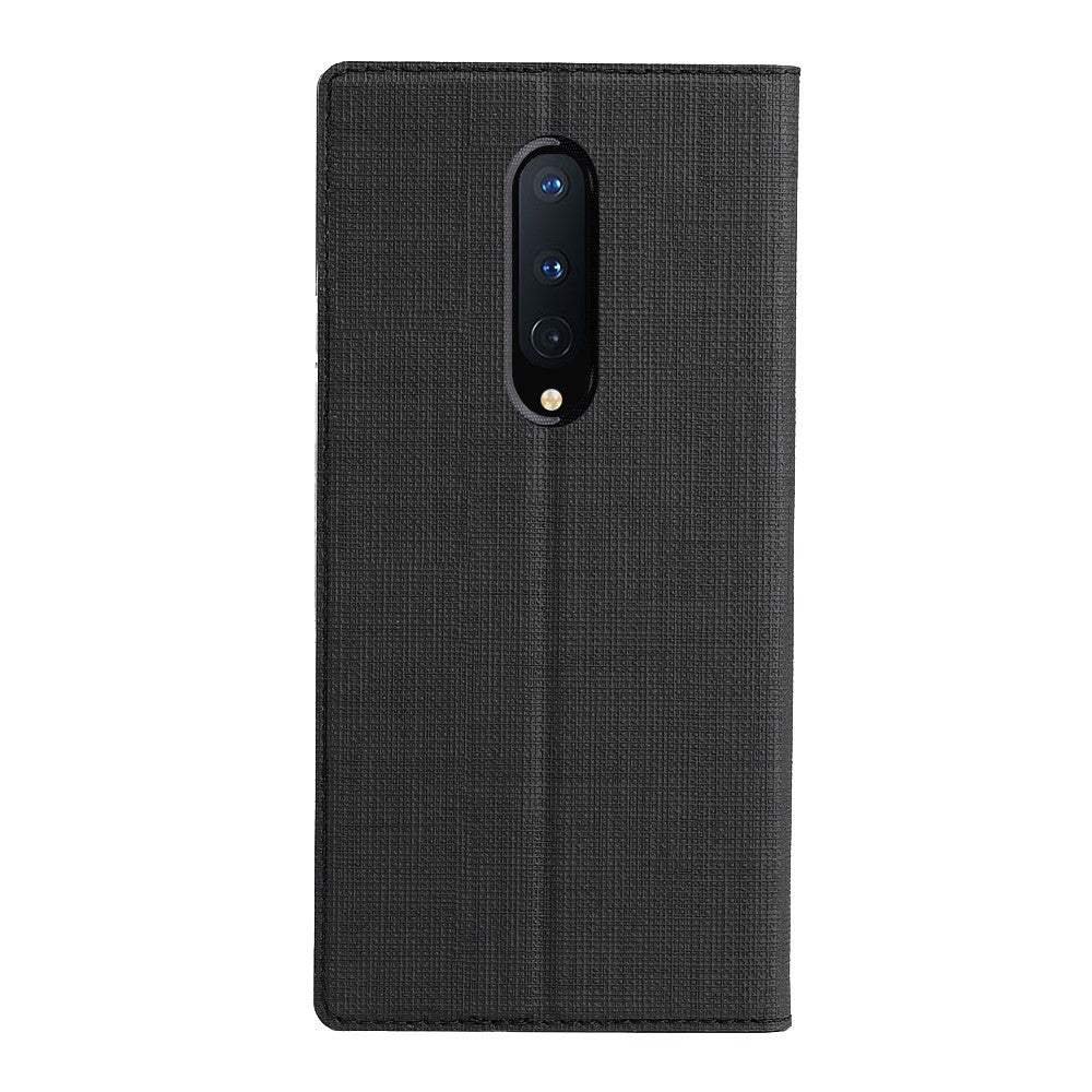 VILI DMX Läderfodral med Korsstruktur för OnePlus 8