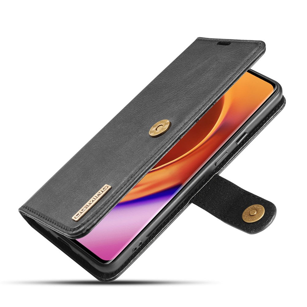 DG.MING mobilskal Avtagbart 2-i-1 Delat Läder Plånboksskal + PC Bakstycke för OnePlus 8 Pro