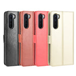 Crazy Horse Wallet Stand Leather Case with Strap for OnePlus Nord