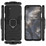 PC + TPU Cover med Fingerringholder Kickstand til OnePlus Nord