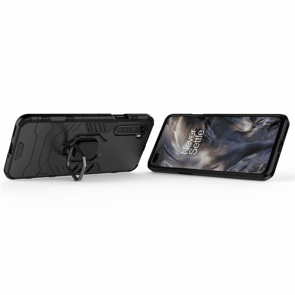 PC + TPU Cover med Fingerringholder Kickstand til OnePlus Nord
